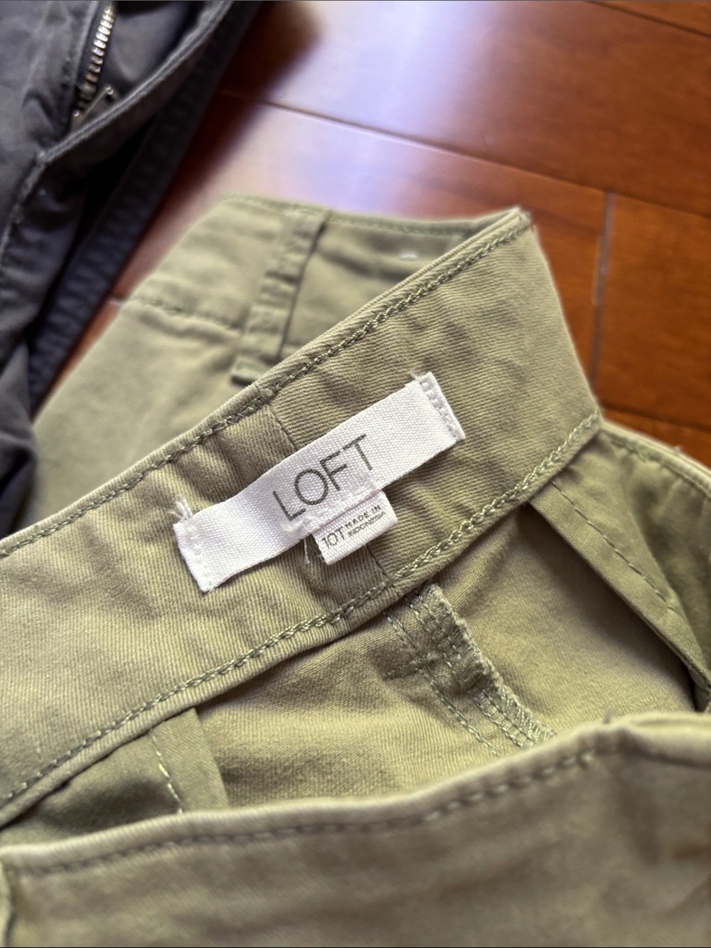 LOFT Women Monroe Slim Pant Set of Khaki, Navy Green Pant, 10 Tall - Picture 7 of 7